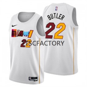 Dres Miami Heat Jimmy Butler 22 Nike 2022-23 City Edition Bijela Swingman - Muške